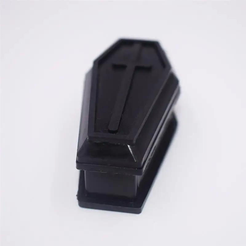 6/10pcs Coffin Box With Lids Halloween Decorations Mini Black Coffin Box Coffin Treat Candy Box Halloween Coffin Box For Party