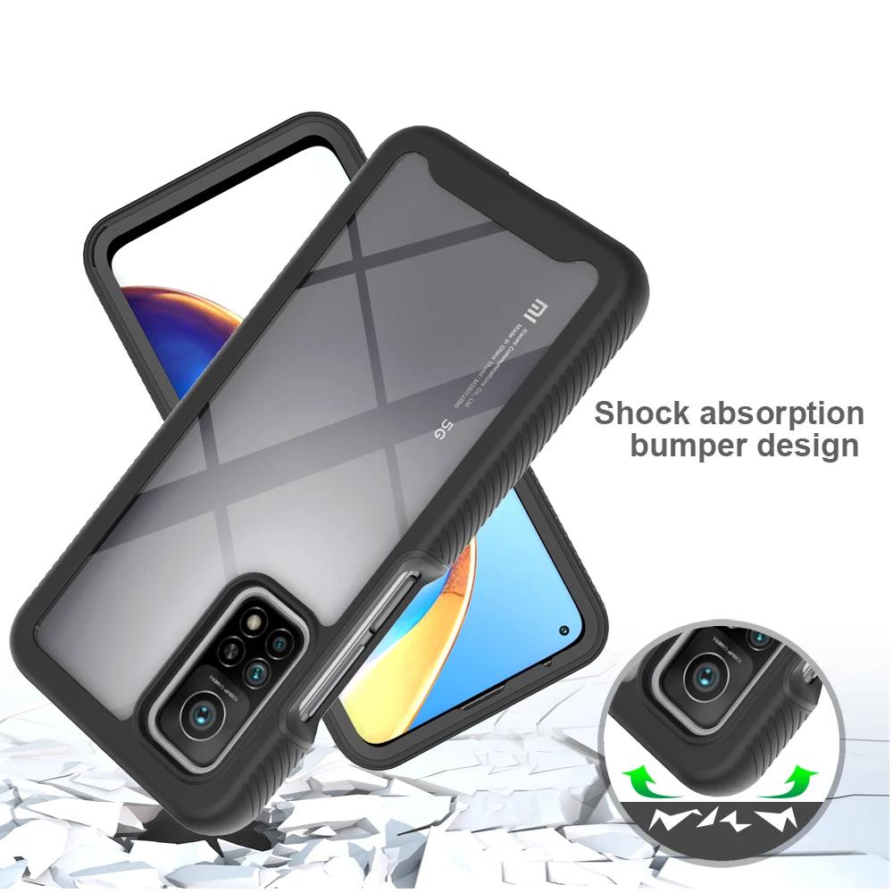 2 in 1 Hybrid Rugged Armor Shockproof Case For Xiaomi Mi 10T Redmi Note 9S 9 Pro Max TPU Frame Hard Plastic Protective Cover