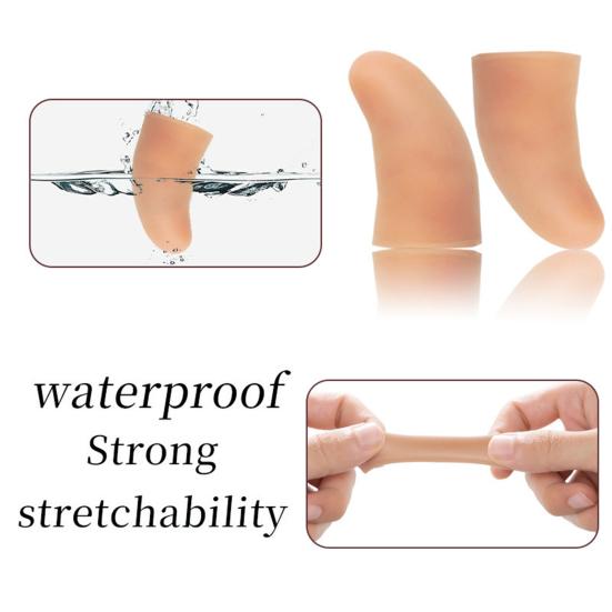 10Pcs Finger Protectors Finger Arthritis Cracking Pain Relief Finger Cots Short Thumb Guard Cover Reusable Fingertip Protection Finger Caps Sleeves