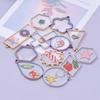 5pcs/Lot Hollow Blank Geometric Moon Cross Heart Stainless Steel Pendants For Jewelry Making Supplies DIY Drip Glue Accessories