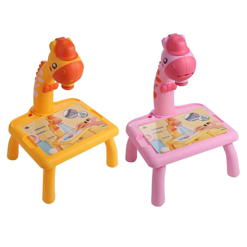 

Painting Set Led Projector Drawing Table Led Projector Art Drawing Table Toys Educational Learning рожевий