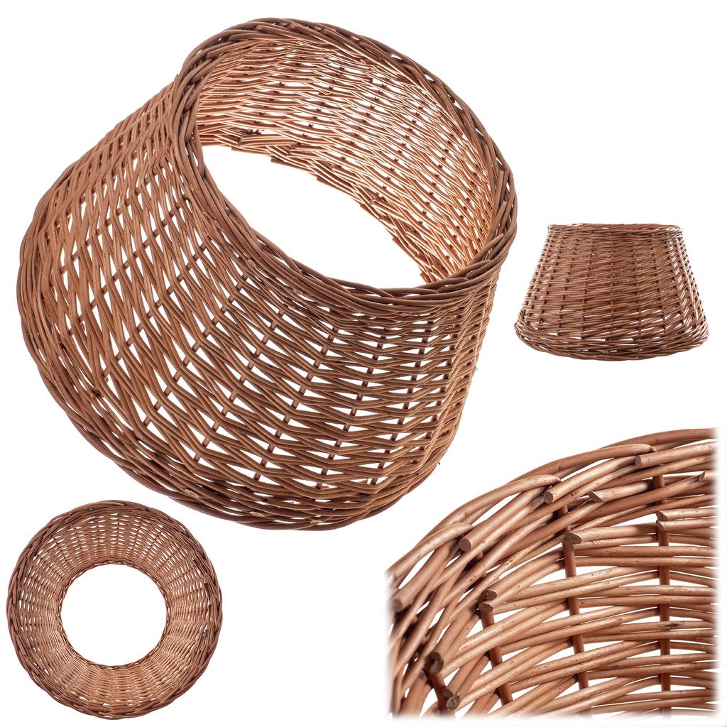 Weiden-Baumständerabdeckung 55 cm Abdeckung Korb Ständer Natur