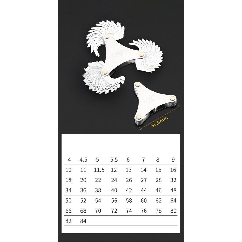 Thread Pitch Gauge Screw Caliper Gage Measuring Set Metric & Inch & America Sae