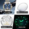 OLEVS Mechanical Automatic Moon Phase Watch Stylish Skeleton Waterproof Popular Luminous Watch for Men