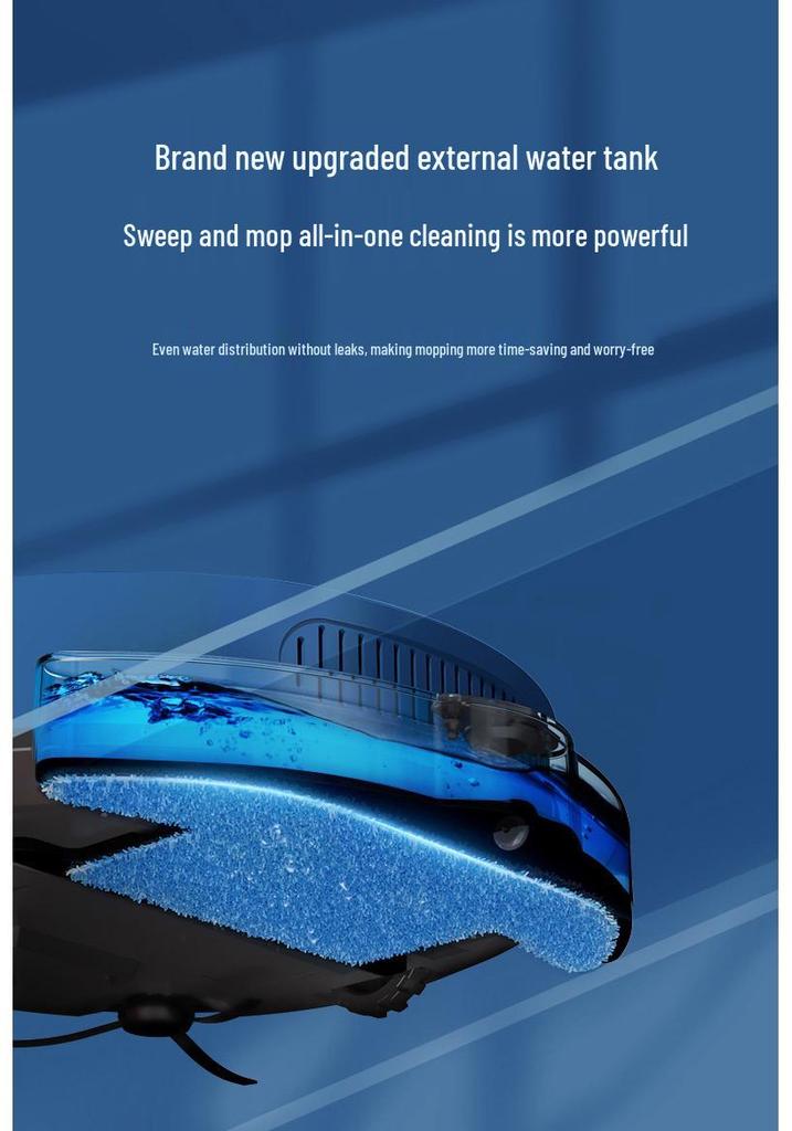 All-in-One Smart Robot Vacuum: Sweeping, Suction, and Mopping with Mobile App Control for Home Cleaning