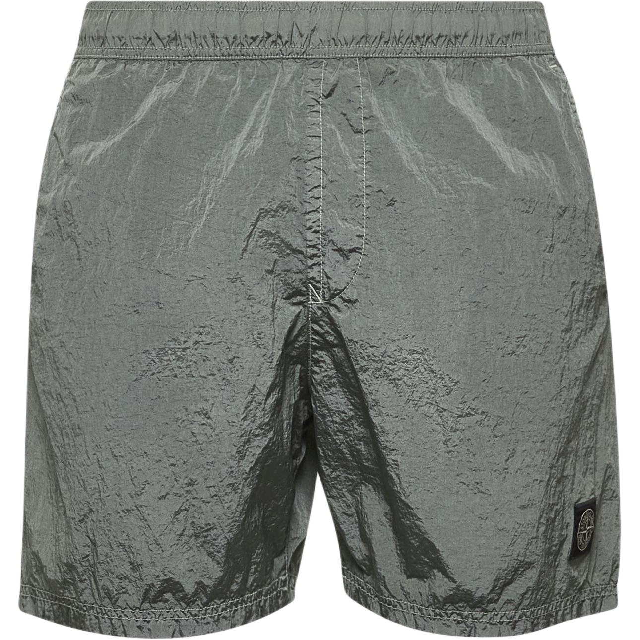 

Stone Island Logo Patch Internal Drawstring Swim Shorts Men swimwear Green K1S15B100009S0043-V0055 M