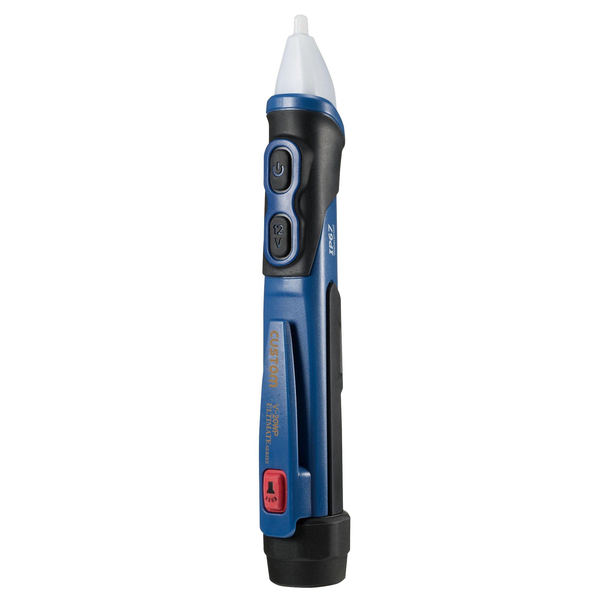 

CUSTOM Dustproof and waterproof AC voltage detector 2m drop (12~1000V, resistant) V-20WP синій