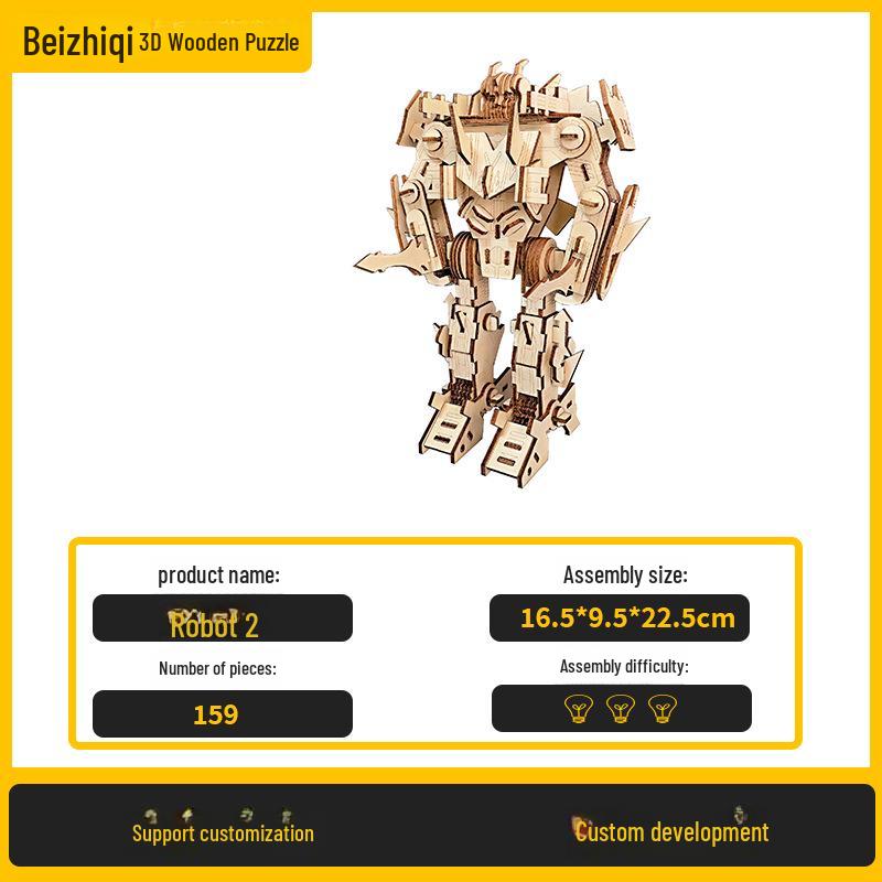 

Wooden 3D Puzzle Craft: Развивающая сборочная игрушка для детей