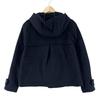 N.Natural Beauty Basic Plain Duffel coat Navy Women S used