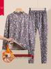 Mom's Autumn/Winter Cotton Fleece Set: Thermal Jacket & Pants for Middle-Aged and Elderly - Warm, Loose, Stretch Two-Piece Outfit