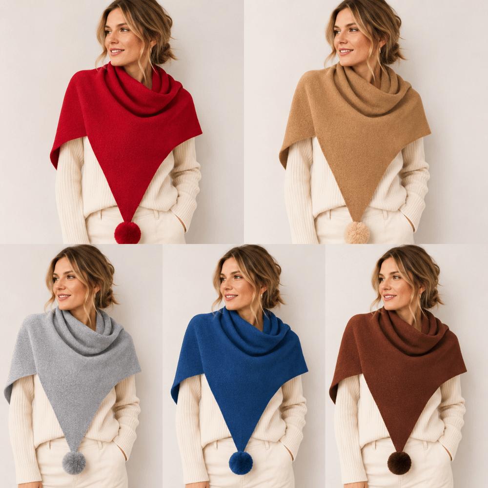 Warm Triangle Scarf Soft Fabric Winter Scarf Fashion Neck Scarves  Women