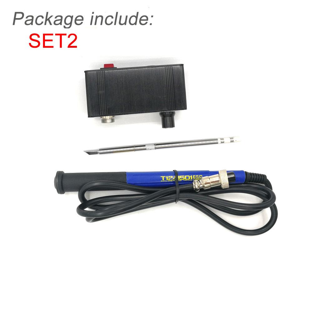 Portable QUICKO T12-942 OLED Soldering Station with 9501 Handle for Outdoor Use