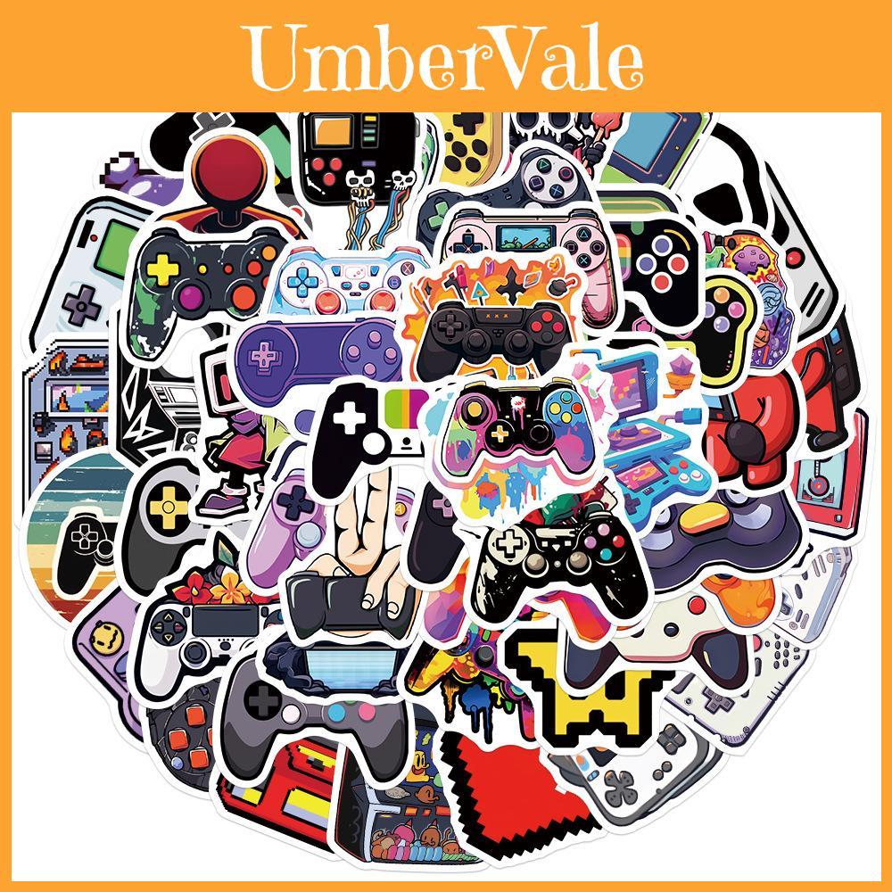 Cute And Fun Gaming Controller Stickers 50 Waterproof Decals For Personalized Decoration On Guitar Notebook And Luggage Characters)