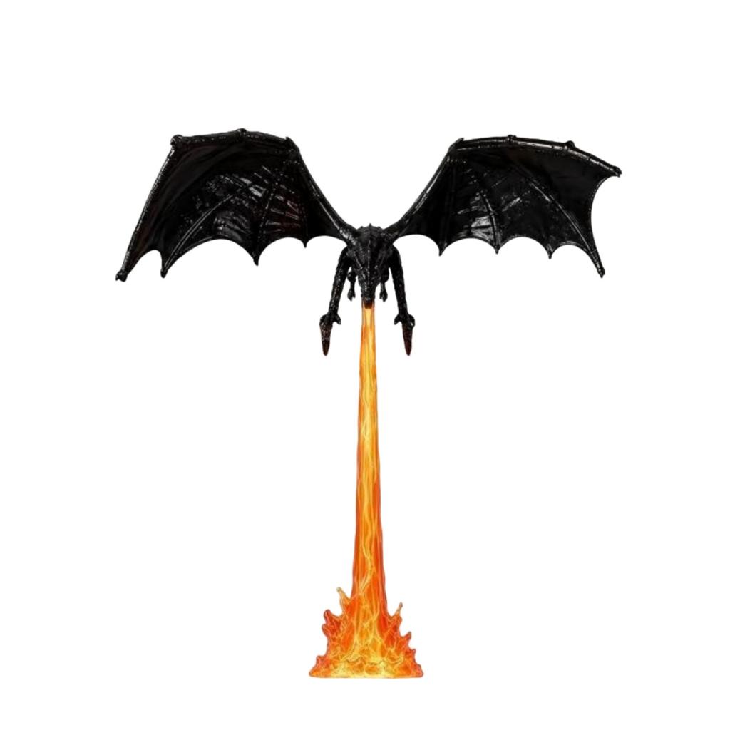 3D-gedruckte Bücherregal-Ecklampe, Kleines feueratmendes Regal für die Heimdekoration