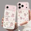 Apple 17 Pro Max Drop-proof Transparent Phone Case for Kittens & Puppies, Full Coverage for iPhone 13-16, European & American Style