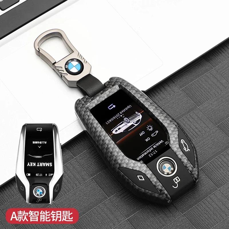LED Display Car Key Case Cover For BMW 5 7 Series G01 X3 G02 X4 G05 X5 G07 X7 G12 G11 G30 G32 G31 i8 I12 I15 Car Bag