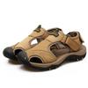2021 Summer Men's Genuine Leather Sandals – Trendy & Comfortable Outdoor Casual Beach Footwear