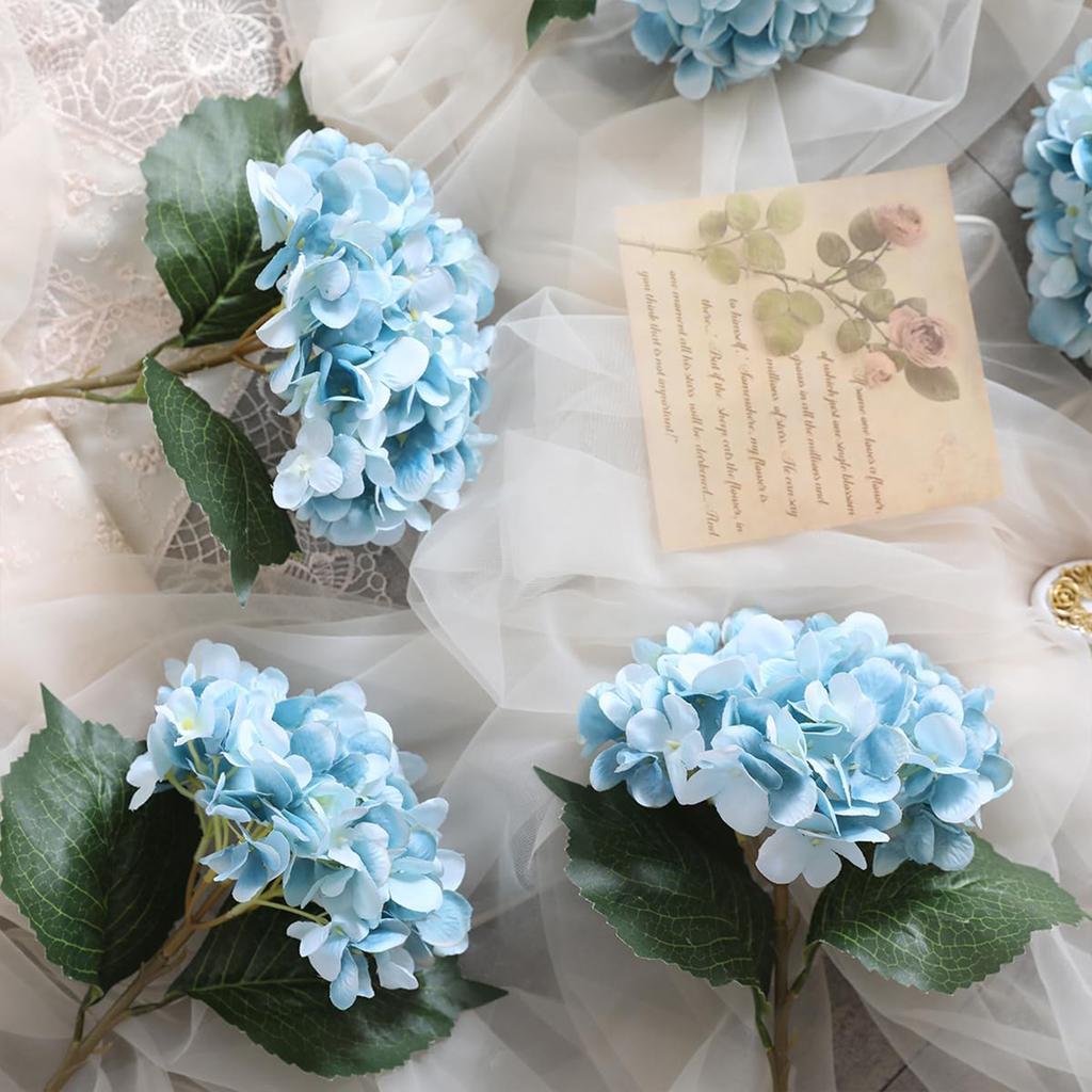 1pc Artificial Flowers Silk Hydrangea Bride Bouquets Wedding Home Festival Decorations Ornament Vase Plants Arrangements Diy Box