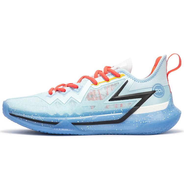 

361° BIG3 Future Crab Boss Амортизация Противоскользящие Износостойкие Дышащие Низкие Баскетбольные Кроссовки Мужские Небесно-голубые 42.5