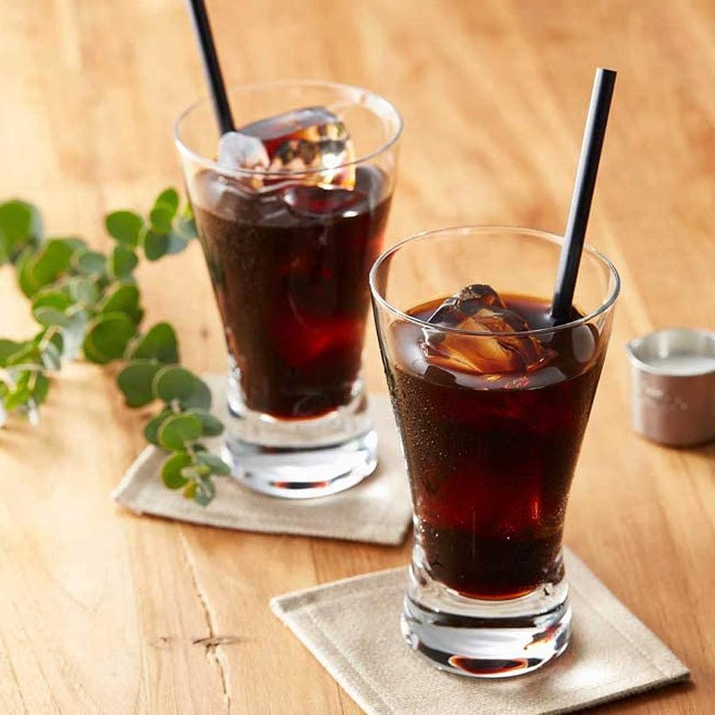 Hamaya Cafe 21 Kommerzieller Eiskaffee Ungesüßt 1000ml x 12 Cafe-Geschmack Flaschen,