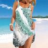 Women's Beach Dress Mini Dress Print Casual Modern Dress Sleeveless Loose Fit Outdoor Daily Summer