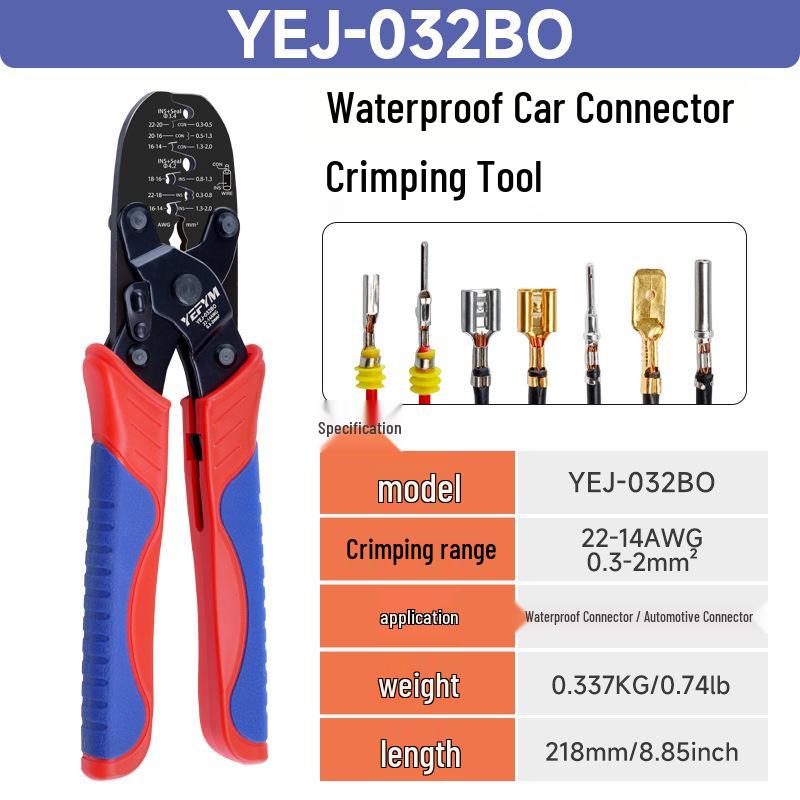 YEJ-032BO Crimping Tool for Molex, AMP, Tyco Waterproof Terminal Connectors