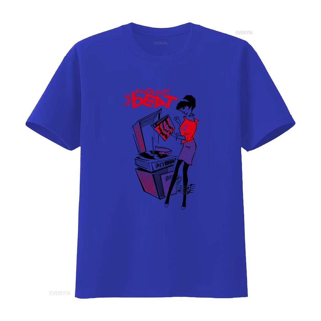 The English Beat Rude Girl 2 Tone Ska Cool T Shirt for Music Lovers P69 vintage Washed Soft Top For Everyday Wear graphic