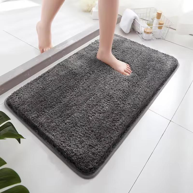 Absorbent Bathroom Mat Toilet Rug Non Slip Floor Mat Washroom Entrance Door Carpet Soft Anti Skid Bath Mat