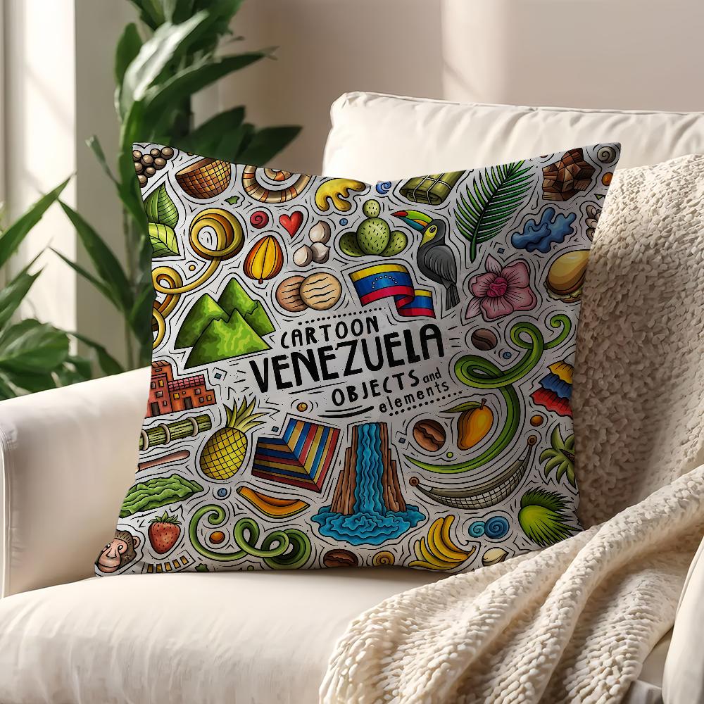 Estetyczna Sztuka Wenezuela poszewka na poduszkę Poszewka Dekoracja Pokój Dom Sofa salon Biuro Samochód Nordycka Prostota