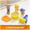Rubble & Crew, Rubble and Mixed Action Figure Set, Kinetic Build-It Sand 3 oz and 2 Handheld Building Toys, Toys for Kids Ages 3 and Up