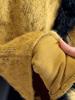 Women's French Flared Sleeve Plush Lace Shirt - Padded Bust, Thickened Velvet, Waist-Cinched, Autumn/Winter Base Layer