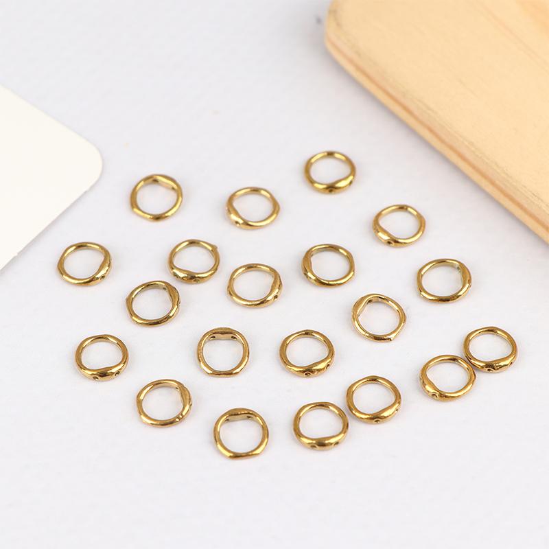 20Pcs Stainless Steel Clasps For Beading Supplies 5 6 8 Mm Necklace End Connectors Hooks Jewelry Bracelet Making