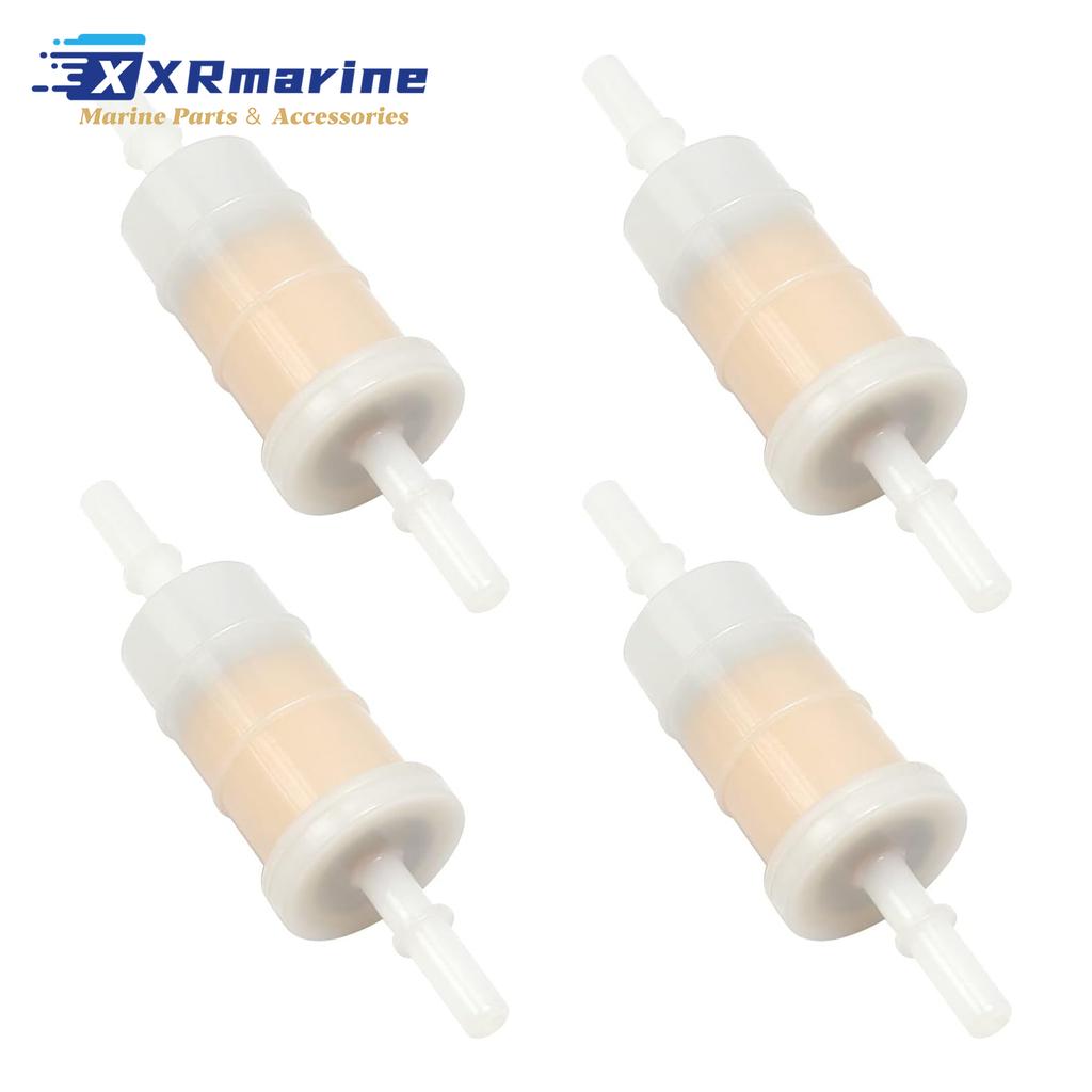 Inline Fuel Filter 879885Q Compatible with Mercury Mariner 30 To 300 HP Outboard Engines Replacement Parts 879885T Pack of 4