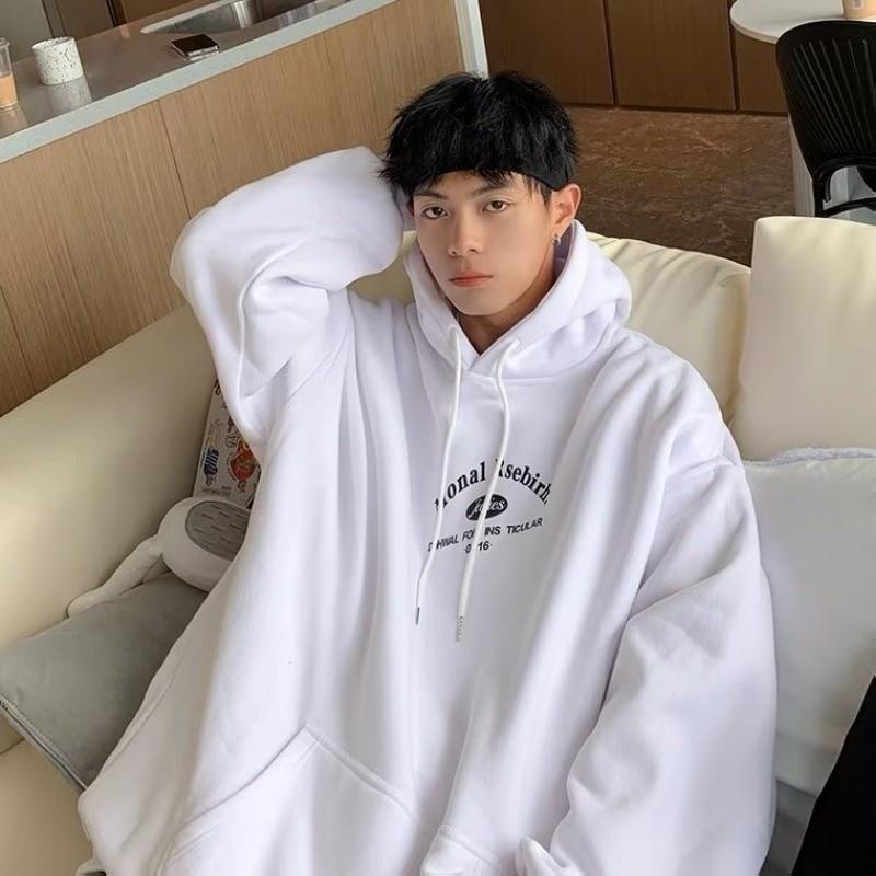 8XL American Classic Printed Hoodie Men's Large Size Clothing