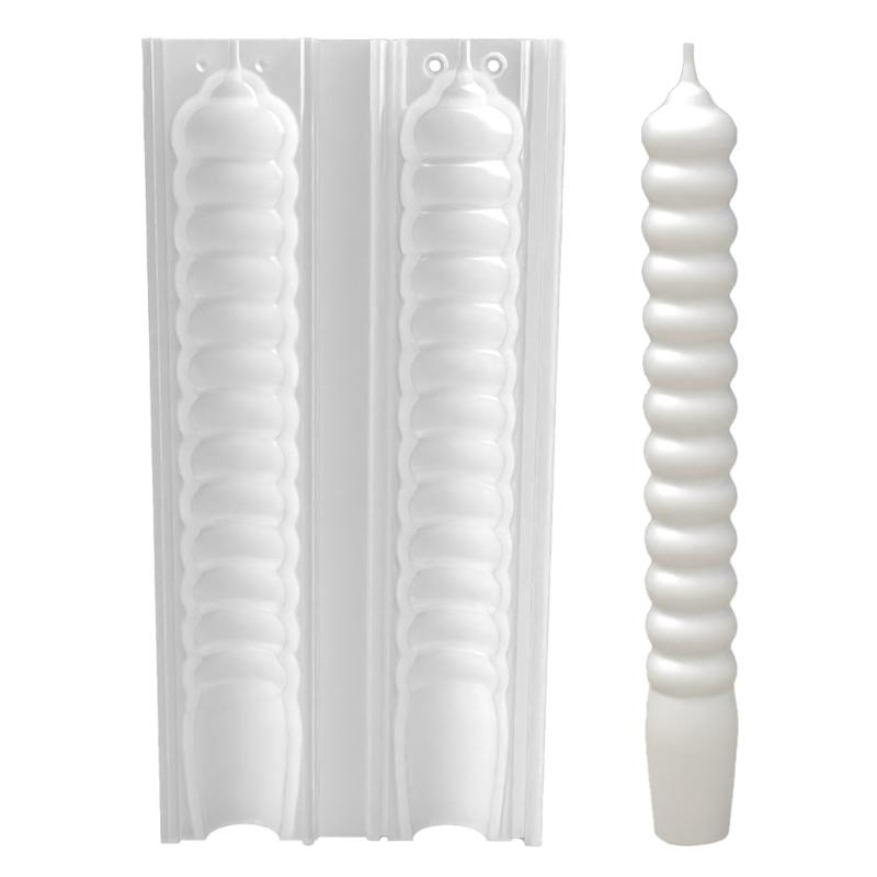 Twisted Rod Candle Molds Handmade Spirals Cylinder Silicone Molds Resins Mould Scented Candle Making Molds DIY Craft