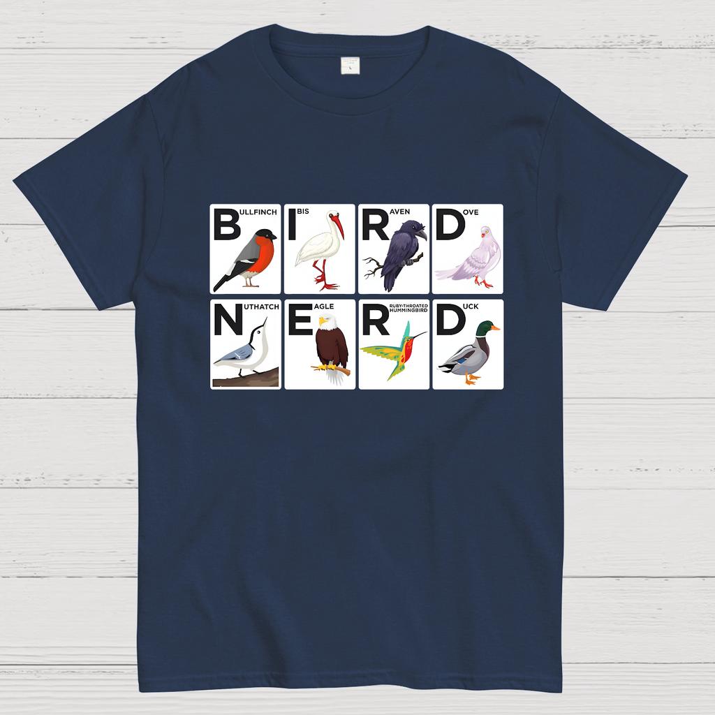 Bird Nerd Watching Vintage Retro Birdwatching Cotton Summer Casual Cool Loose T-Shirt