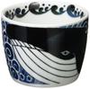 Minoru Pottery Mino Ware White Wave Whale Soba Choku of White (Set 2)