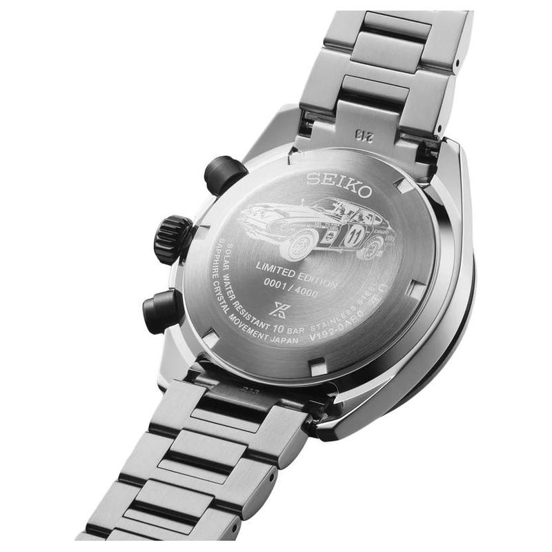 SEIKO prospex 100 meters waterproof solar Quartz Steel Strap 41.4mm men's watch black dial SSC957