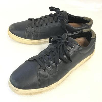 Raw Leather Sneakers 28.5 EUR44 UK10 Black(USED)