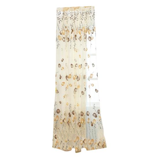 

Полезные тюлевые занавески, моющиеся тонкие полиэфирные прозрачные занавески с гладкой поверхностью для помещений бежевый