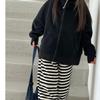 Children's Hooded Sweatshirt Jacket—Fall Casual Outerwear for Girls
