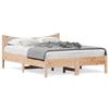 VidaXL Bed Frames, Double Bed with Slat Base, Adult Bed, Bedroom Furniture, Modern, 120x200 Cm Wood of 844729