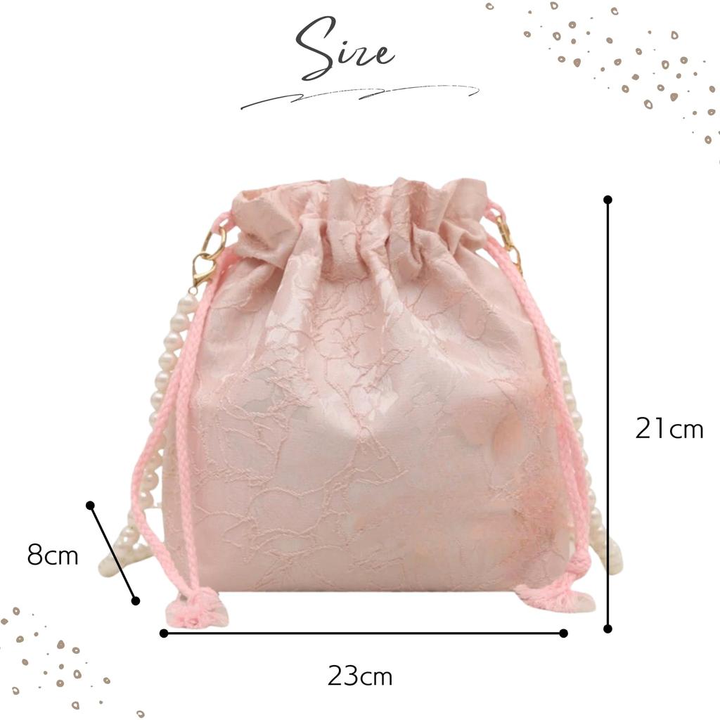 [Harujio] Yukata Bag Shoulder Bag Hakama Drawstring Bag Yukata Drawstring Bag Women's Shoulder Bag Drawstring Pouch Small Mini Yukata Accessories