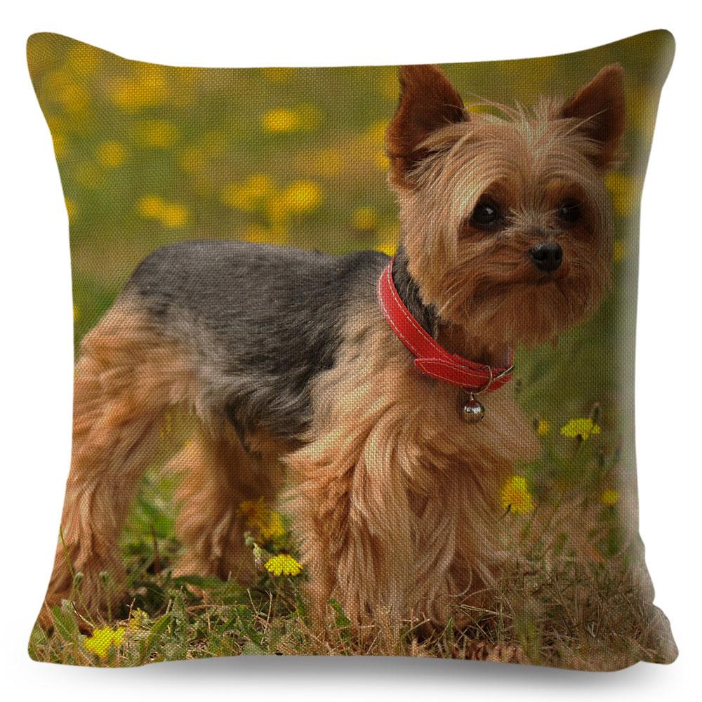Cute MINI Dog Cushion Cover Decor Pet Animal Printed Pillowcase Polyester Pillow Case for Sofa Home Car Cm