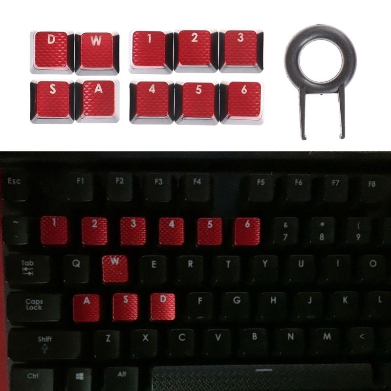 Customizable RGB Keycap Set 10PCS for Corsair K70 RGB K95 K90 K63 K65 Gaming Mechanical Keyboards Anti Slip Keycaps