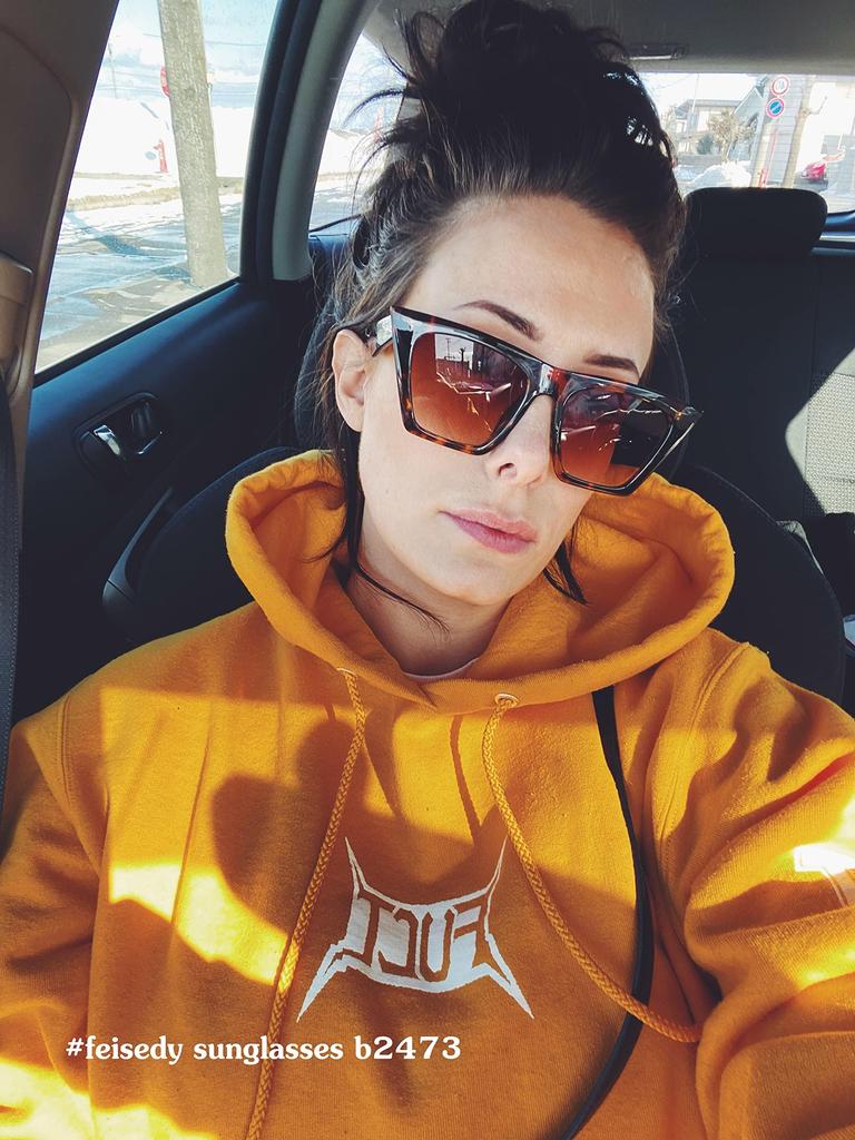 FEISEDY Vintage Square Cat Eye Trendy Cat Eye B2473 Women's Sunglasses, Sunglasses,