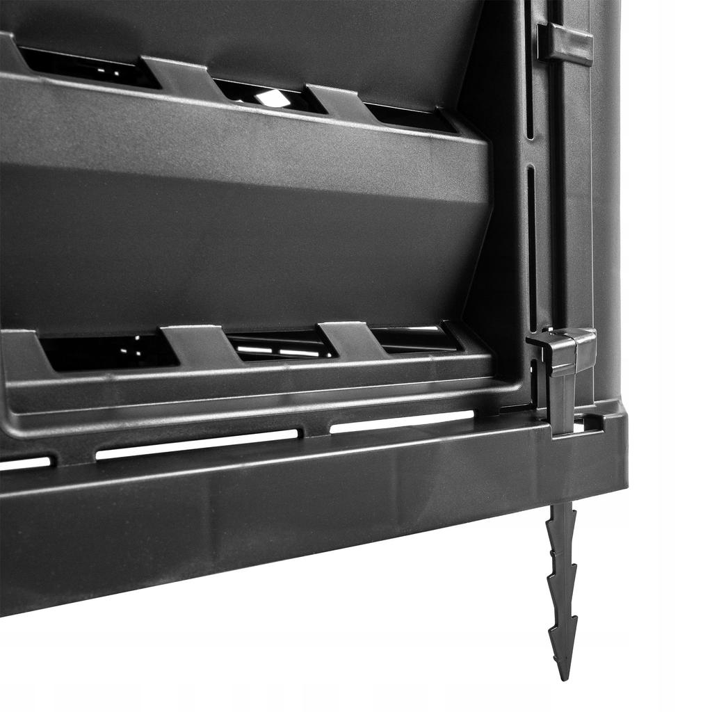 KADAX Composter Black Modular Garden Frost-resistant Fertilizer Tank 360L