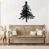 Metal Christmas Tree Wall Decoration Modern Minimalist Black Abstract Tree Wall Art Home Office