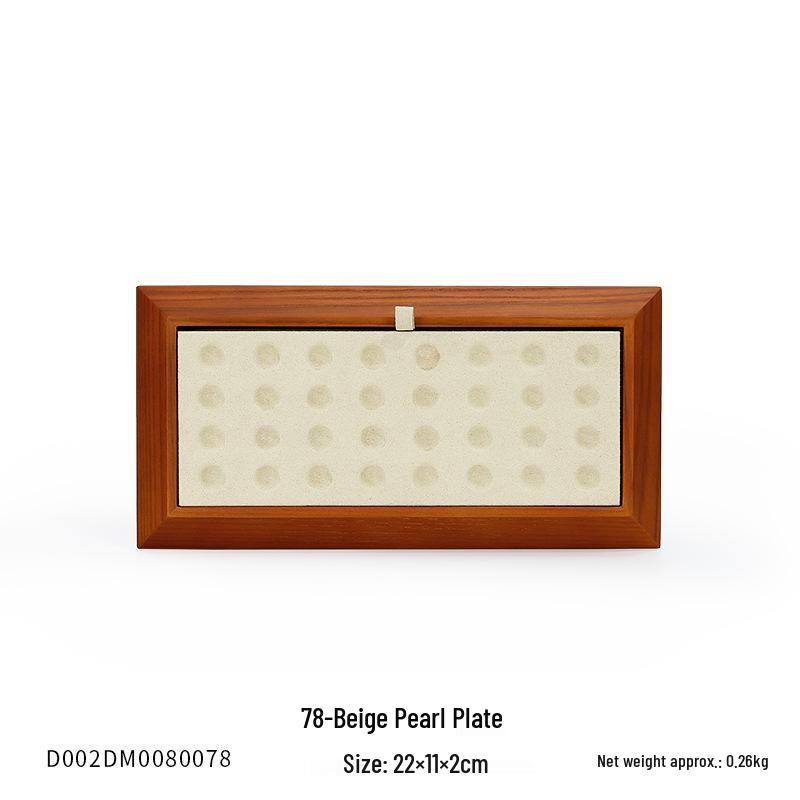 Ya Yu Holz Edelstein Präsentations- und Aufbewahrungstablett für Schmuck und Perlen