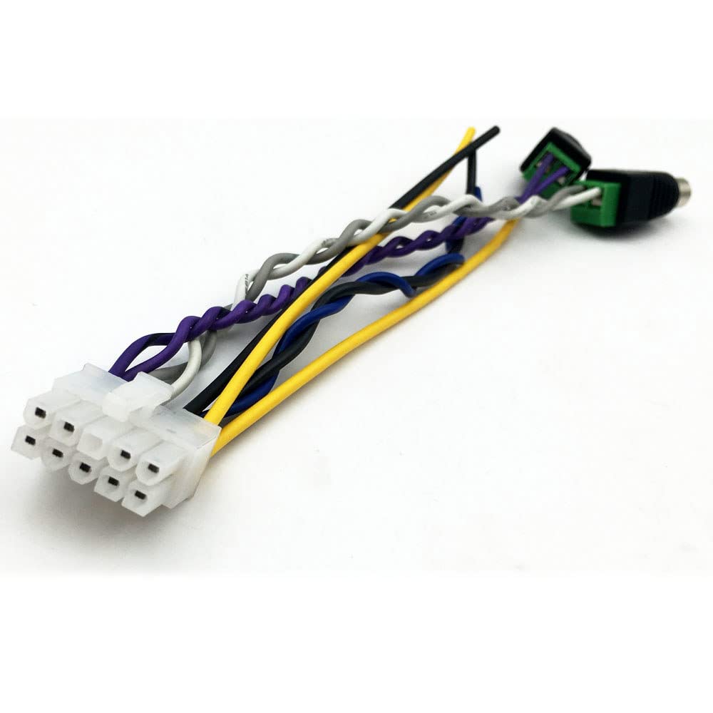 Pioneer TS-WX1210A TS-WX1010A TS-WX300A TS-WX300A TS-WX300A TS-WX300TA 01.45-18200-A01 10 Pin Power Harness Plug RCA White